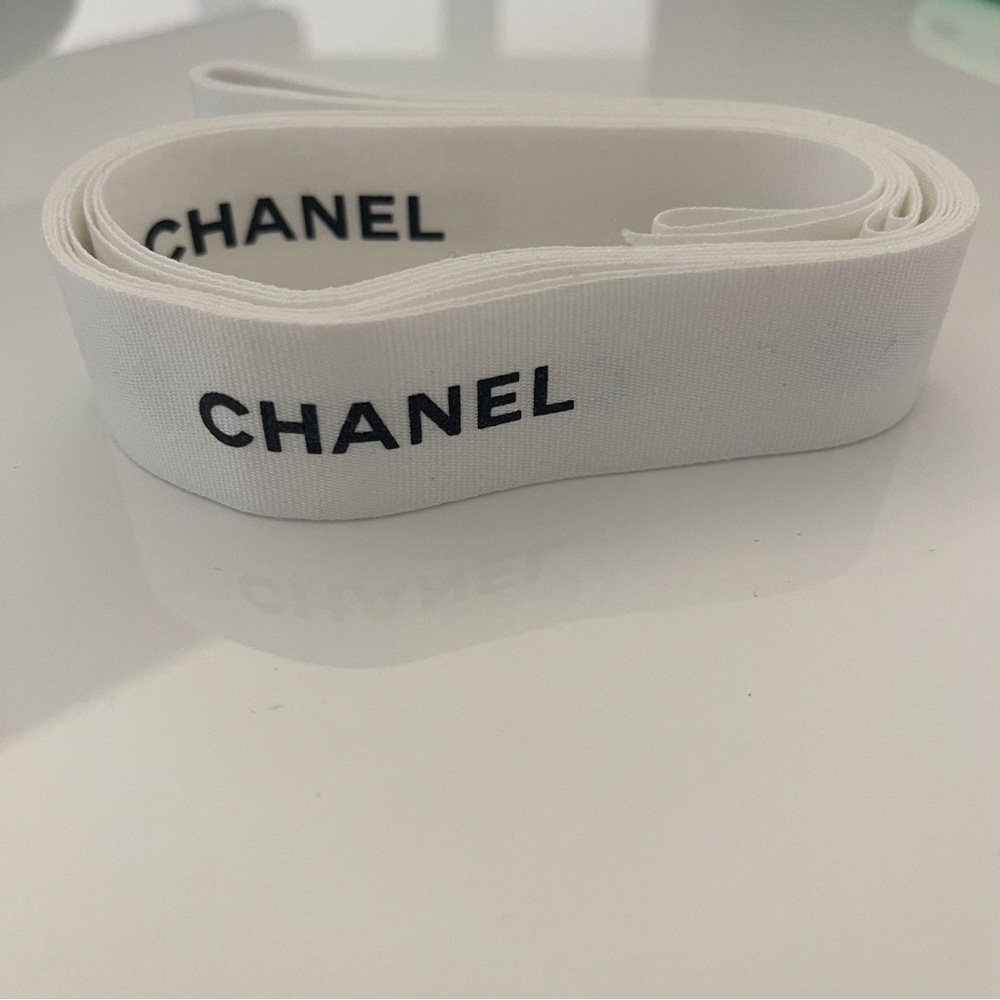 98 Inches - 1 solid piece - CHANEL 1” RIBBON